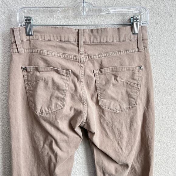 James Jeans Hunter Women's 28 Tan Khaki Straight Leg Mid Rise Stretch Denim - Picture 4 of 7